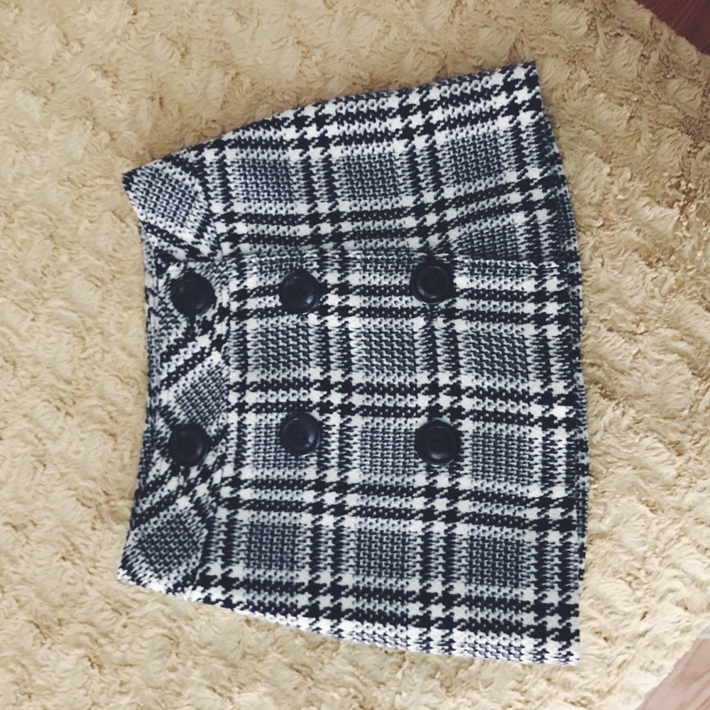 Vintage plaid mini skirt